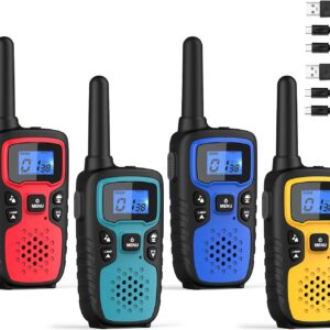 Wishouse Walkie Talkies for Adults 4 Pack